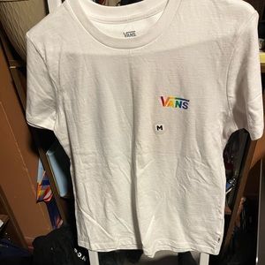 Rainbow color vans shirt